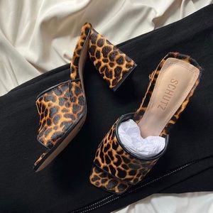 SCHUTZ Leopard Print Heels